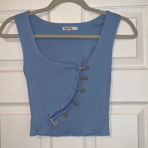 Croped blue bling